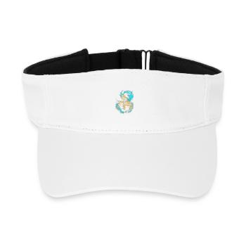 Bartagamen Trio - Recyceltes Visor Cap - Weiß - Vorne
