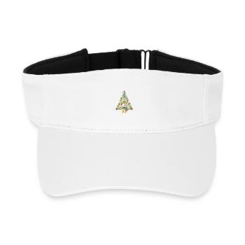 Outil de jardin Triangle Design arbre de Noël - Visière de sport recyclée - blanc - Devant