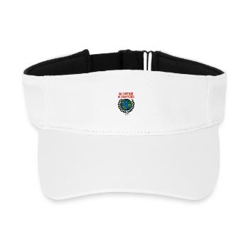 Ni patrie ni frontières - Visière de sport recyclée - blanc - Devant