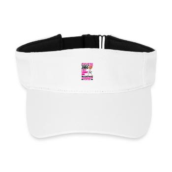I'm a Girl Who Practices Judo - Recycled Sun Visor Cap - white - Front