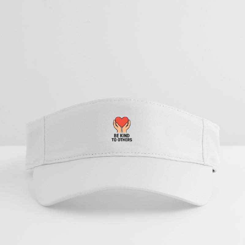 Hände halten Herz der Güte Recyceltes Visor Cap