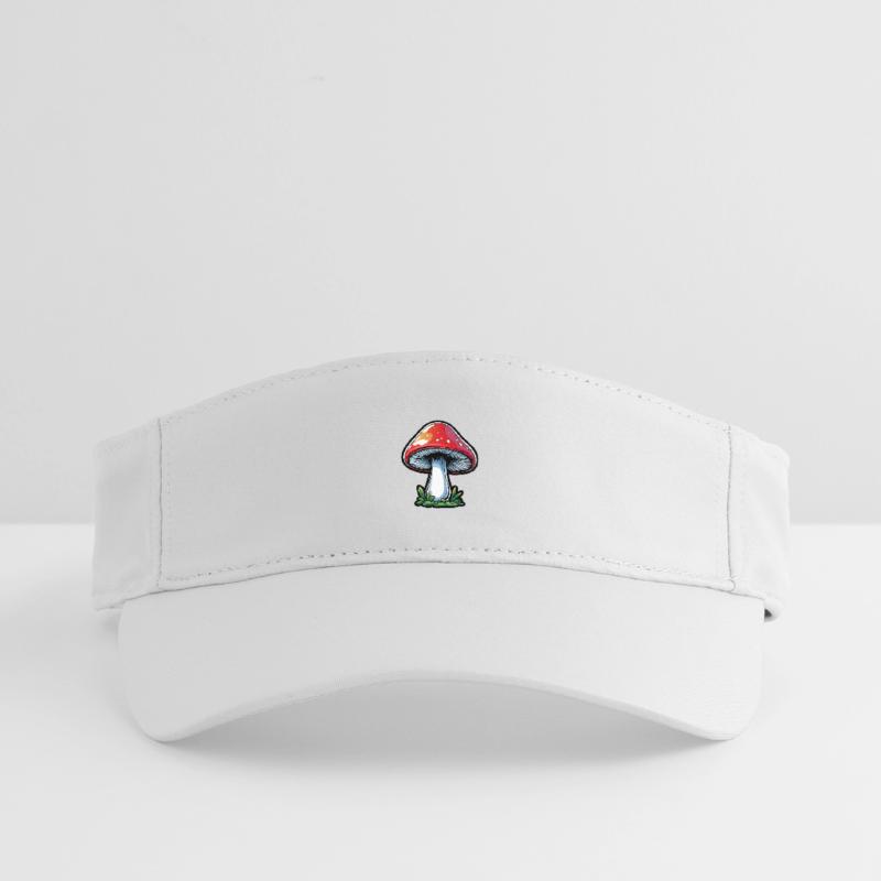 Conception du Popart Red Toadstool Visière de sport recyclée
