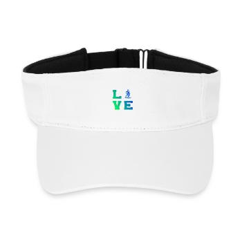 Style floorball pour toutes les occasions - Visière de sport recyclée - blanc - Devant