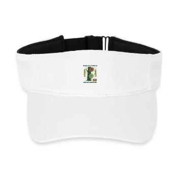 Disc Golf Disasters Since 1976 Funny Disc Golfer - Recycled Sun Visor Cap - white - Front