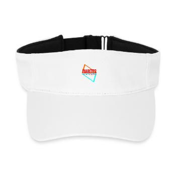 Diabetes liegt in meinem Blut - Recyceltes Visor Cap - Weiß - Vorne