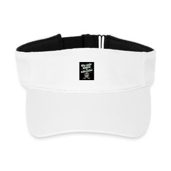 Wer Nicht Tanzt Ist Indiscotäbel Lustiger Disco - Recyceltes Visor Cap - Weiß - Vorne