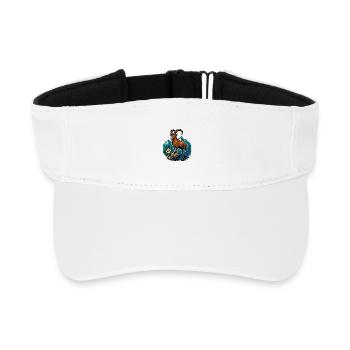 Steinbock auf Bergwiese - Recyceltes Visor Cap - Weiß - Vorne