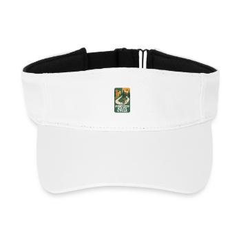 Jeder Pfad | Fahrrad - Recyceltes Visor Cap - Weiß - Vorne