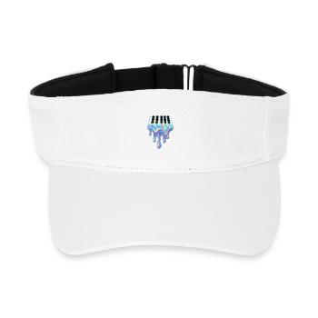 Liquid Piano: Musikalische Fusion - Recyceltes Visor Cap - Weiß - Vorne