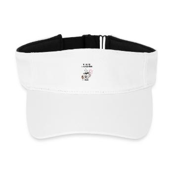 Caffeine Crisis Mug Cartoon - Recycled Sun Visor Cap - white - Front