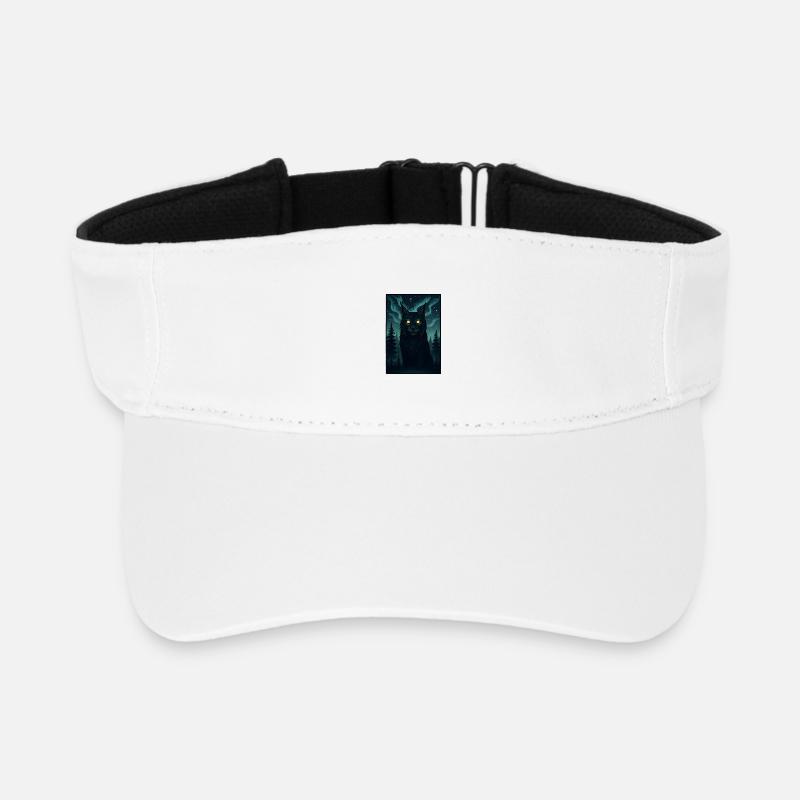Northern lights in the forest - Recycled Sun Visor Cap - white