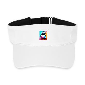 Papageitaucher - Recyceltes Visor Cap - Weiß - Vorne