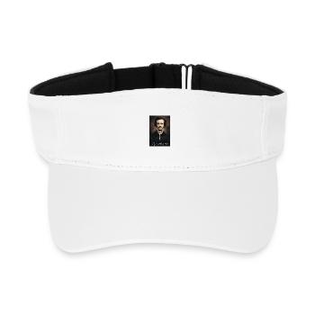 Portrait d’Edgar Allan Poe - Visière de sport recyclée - blanc - Devant