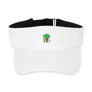 Pommier Arbre Ours en peluche Enfant d’été - Visière de sport recyclée - blanc - Devant