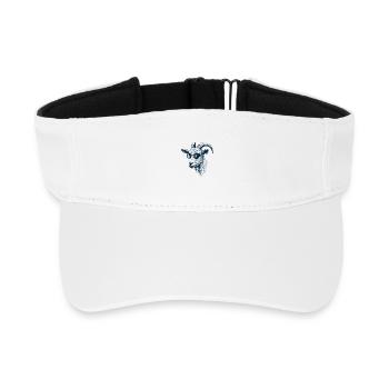 Großartige Ziege - Recyceltes Visor Cap - Weiß - Vorne