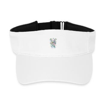 Abstrakt - Recyceltes Visor Cap - Weiß - Vorne