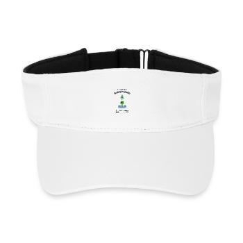 Leuchtturm grün-weiß Schleimünde Ostsee, Zeichnung - Recyceltes Visor Cap - Weiß - Vorne
