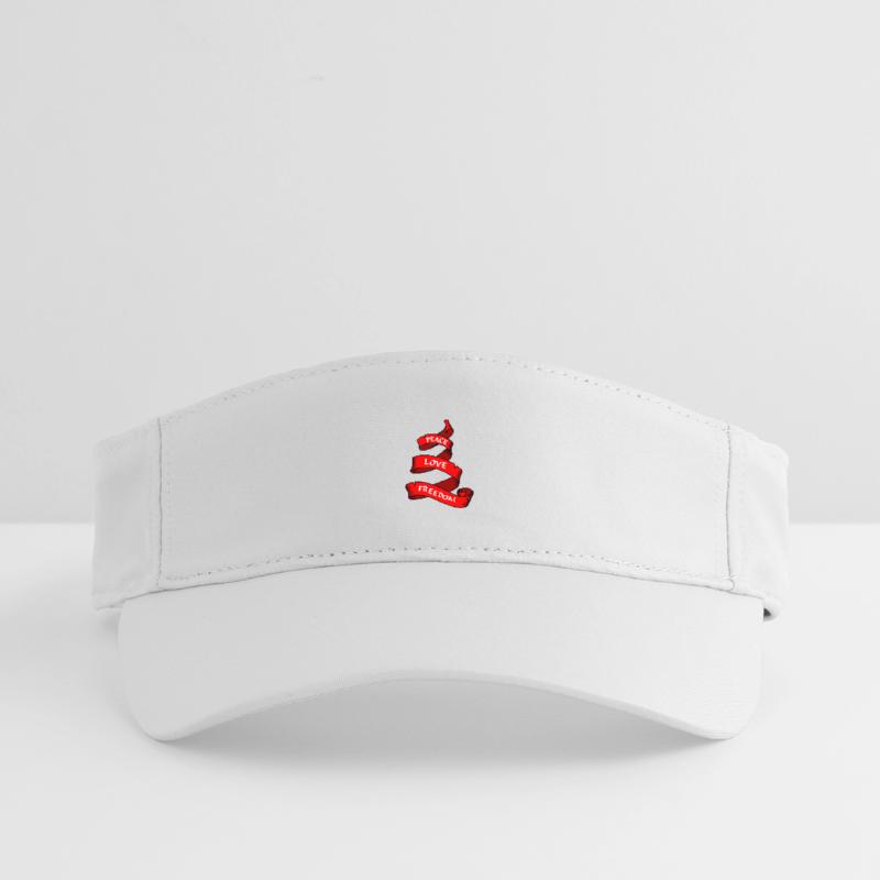 Friedensbanner oder Wimpel rot Recyceltes Visor Cap