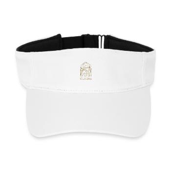 Jerusalem, Ascension Chapel on the Mount of Olives - Recycled Sun Visor Cap - white - Front