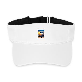 City of Kugel - Recycled Sun Visor Cap - white - Front