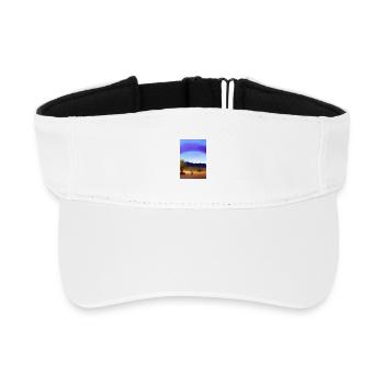 Arabische Wüste - Recyceltes Visor Cap - Weiß - Vorne
