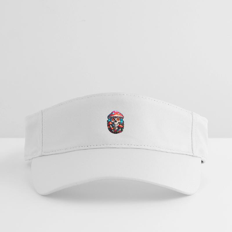 Skull Toadstool Recycled Sun Visor Cap