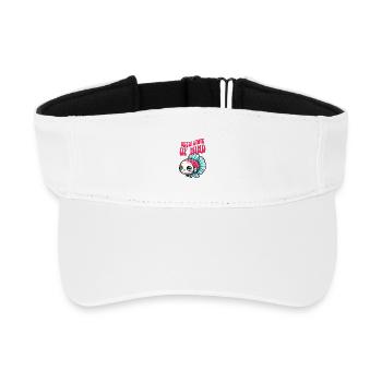 Betta im Kawaii Stil, Retro Schrift, Betta Spruch - Recyceltes Visor Cap - Weiß - Vorne