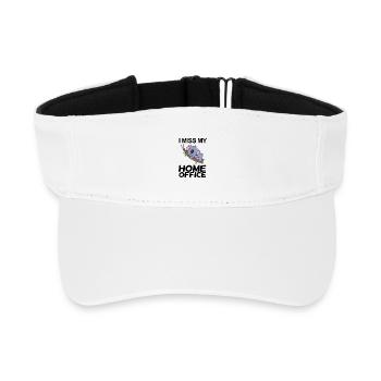 Home Office Saying Funny - Recycled Sun Visor Cap - white - Front