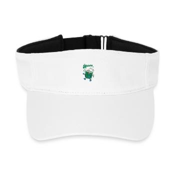 Its Matcha Time - Recyceltes Visor Cap - Weiß - Vorne