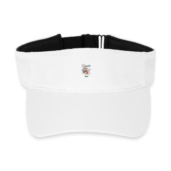 Flower creation for moments of happiness - Recycled Sun Visor Cap - white - Front