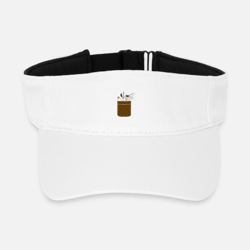 PocketArt - Recyceltes Visor Cap - Weiß