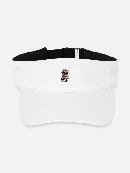 Voodoo Puppe - Recyceltes Visor Cap - Weiß