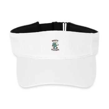 Wave Patrol - Recycled Sun Visor Cap - white - Front