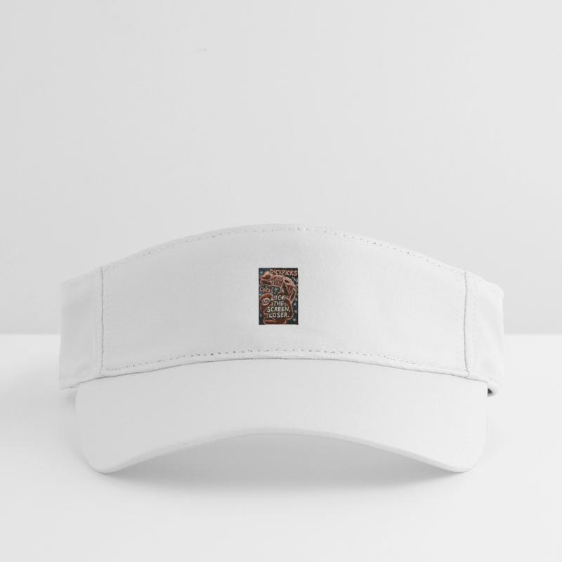 Provocative artistic graphics with witty text Recycled Sun Visor Cap