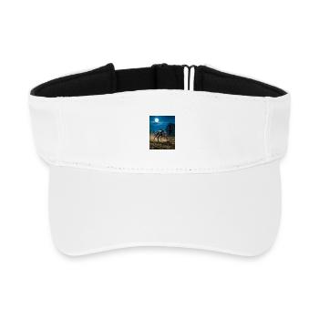 Chupacabra, reptilian goat-sucker cryptid of Latin - Recycled Sun Visor Cap - white - Front