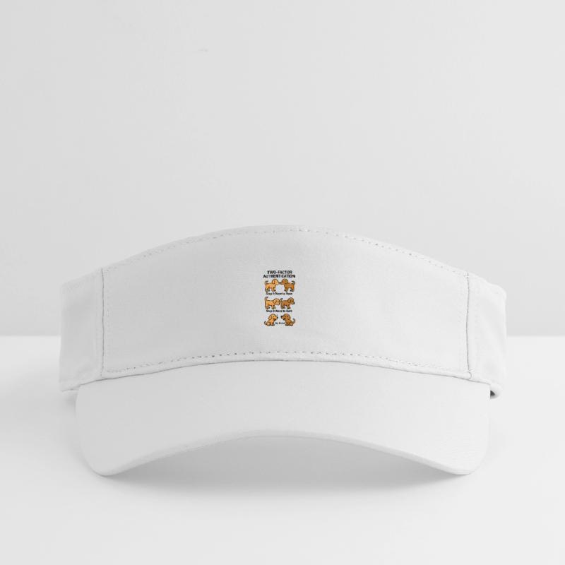 Two Factor Authentication Hunde Recyceltes Visor Cap