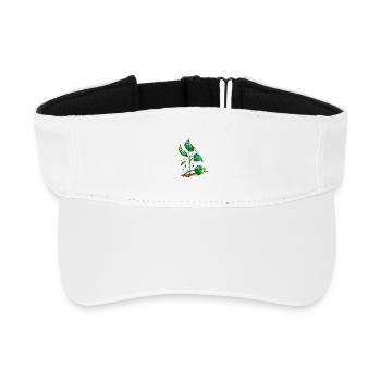 leaves - Recycled Sun Visor Cap - white - Front
