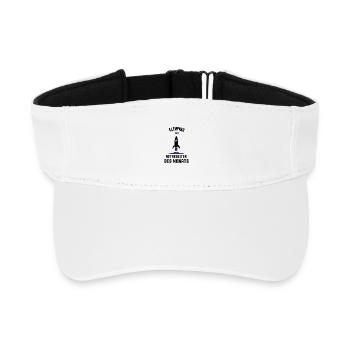 Employee of the Month Plumber Installer - Recycled Sun Visor Cap - white - Front