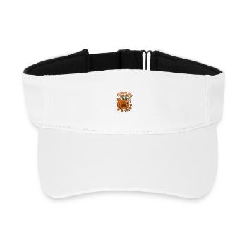 Pumkin Carving - Recycled Sun Visor Cap - white - Front