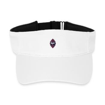 Lebendiges florales Mandala - Recyceltes Visor Cap - Weiß - Vorne