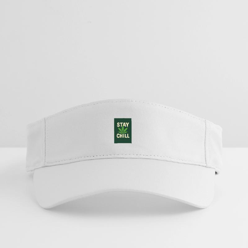 Stay Chill Cannabis Leaf Recyceltes Visor Cap
