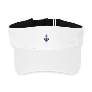 sailor - Recycled Sun Visor Cap - white - Front