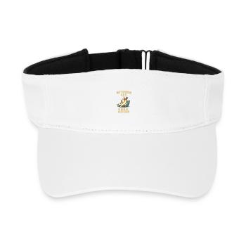 Do Not Disturb Bull Terrier - Recycled Sun Visor Cap - white - Front