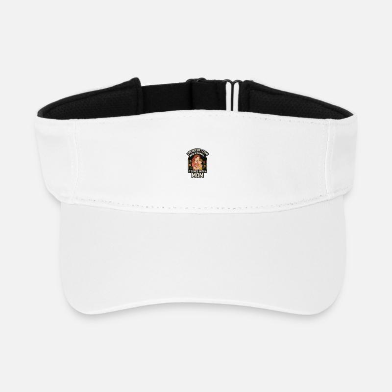 Life Doesn’t Come with a Manual It Comes with Mom - Recyceltes Visor Cap - Weiß