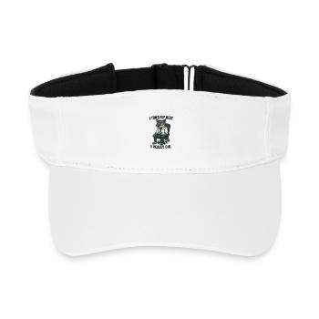 Loup de bureau avec cravate - Visière de sport recyclée - blanc - Devant