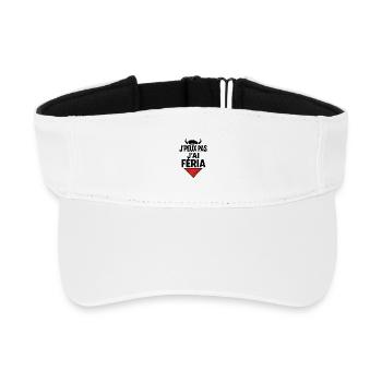 Ich kann nicht, Feria - Recyceltes Visor Cap - Weiß - Vorne