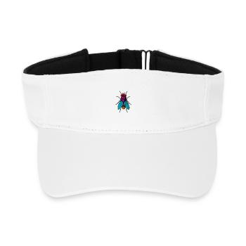 Couleur cosmique de la mouche néon - Visière de sport recyclée - blanc - Devant
