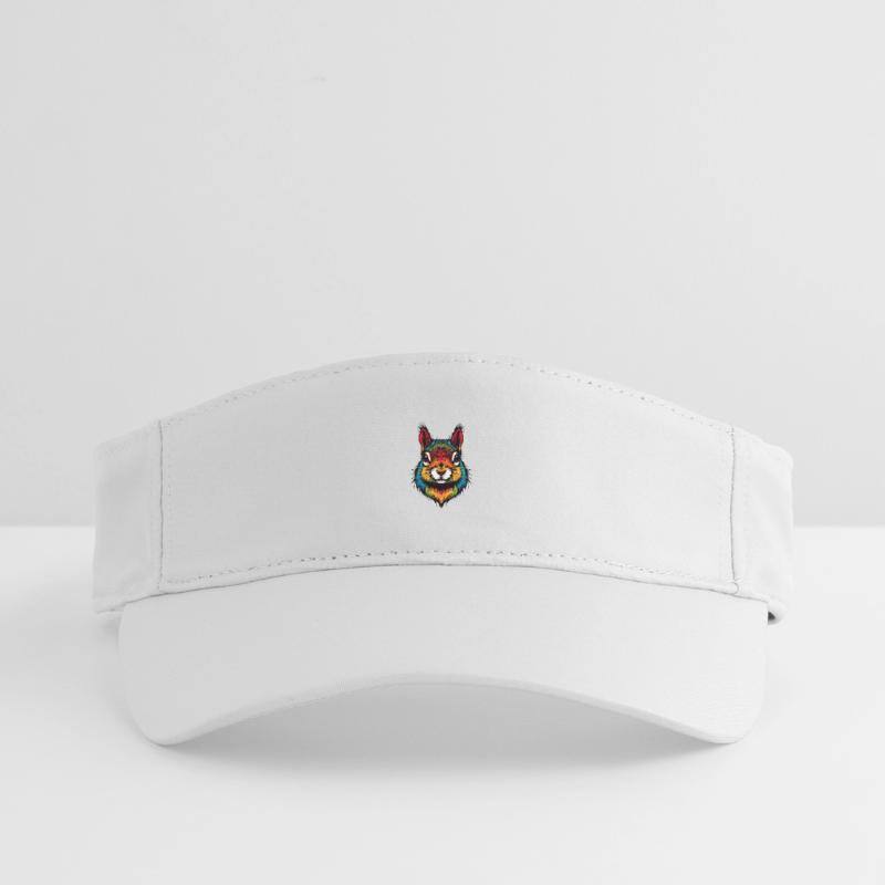 Buntes Eichhörnchen tierische Farbexplosion Recyceltes Visor Cap