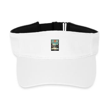 Discover Captivating City of Sapporo in Japan - Recycled Sun Visor Cap - white - Front