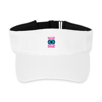 Arbeitsbereich für Konzentrationen außerhalb des Büros - Recyceltes Visor Cap - Weiß - Vorne